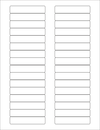 Illustrazione vettoriale di WL-173 indirizzo etichetta modello